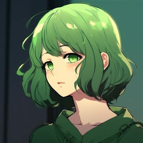 Aesthetic Green Anime Icon - green anime pfp aesthetic icons - Image ...