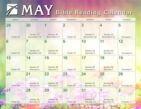 May 2018 Daily Bible Reading Calendar – In God's Image