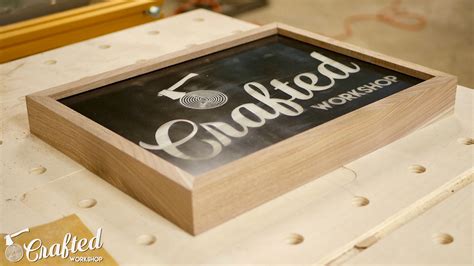 How To Build A DIY Light Box Sign with LASERS! — Crafted Workshop