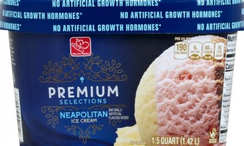 Harris Teeter Premium Selections Neapolitan Ice Cream, 48 fl oz ...