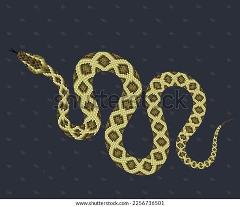 Snake Vector Illustration Black Background Stock Vector (Royalty Free ...