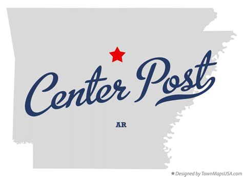 Map of Center Post, AR, Arkansas