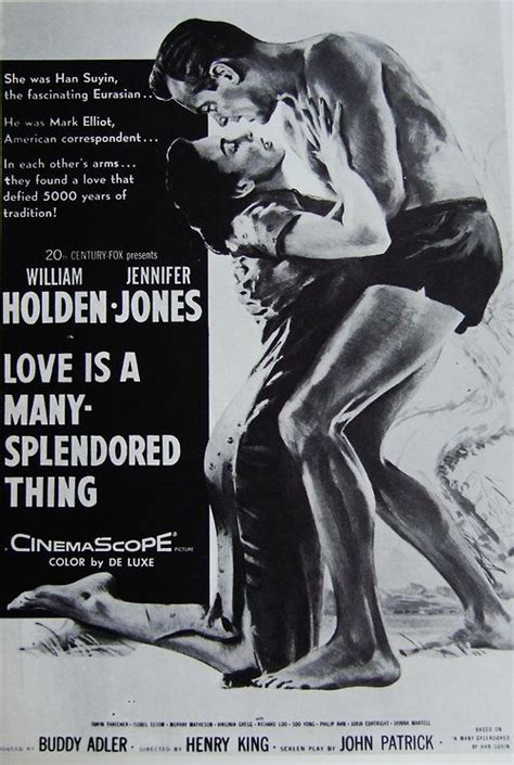 Love is Many a Splendored Thing (1955) William #holden | Old movie posters, Movie posters ...