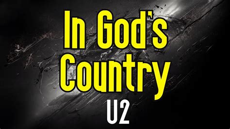 In God's Country (KARAOKE) | U2 - YouTube