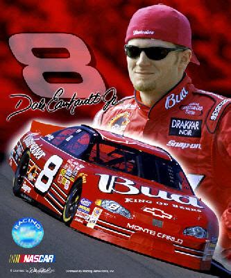 Dale Earnhardt JR. NASCAR Driver Car #8 Company Team Sponsor Budweiser Photo