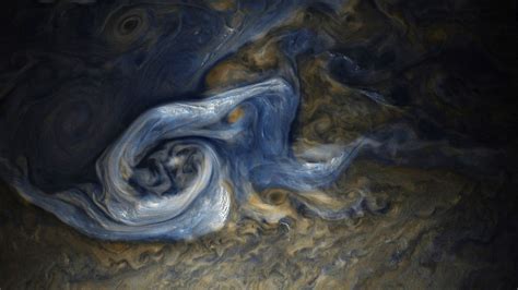 Color-Enhanced Juno Image of a Massive Storm on Jupiter