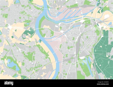 vector city map of Duisburg, Germany Stock Vector Image & Art - Alamy