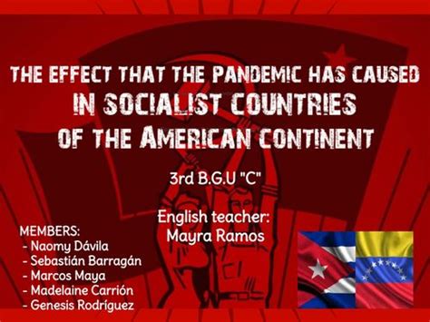 Book Creator | The effect of the pandemic in Socialist countries of the American continent.