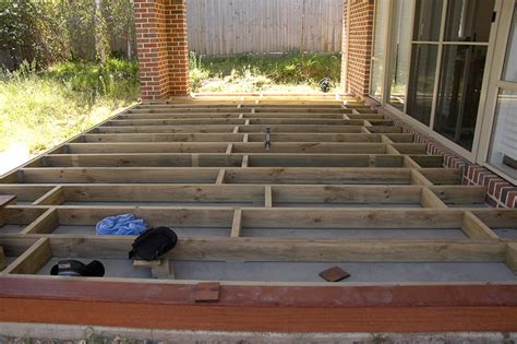 Building A Deck Over An Uneven Concrete Patio - Patio Ideas