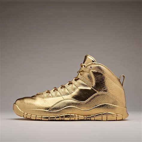 Drake's solid 24K gold Nike Air Jordans