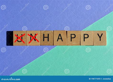 UnHappy and Happy, Words with Opposite Meanings Stock Image - Image of idea, positive: 198771693