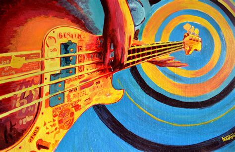 abstract bass guitar painting by ilyagalayda on DeviantArt