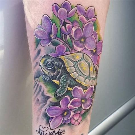 15+ Best Turtle and Flower Tattoo Designs | PetPress | Turtle tattoo designs, Turtle tattoo ...