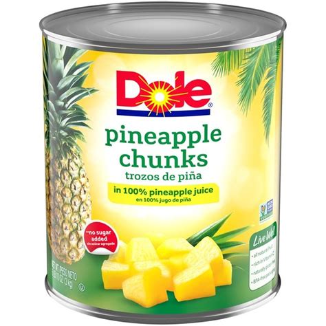 Dole Pineapple Chunks in 100% Pineapple Juice (10 lb) from Smart Foodservice ® - Instacart