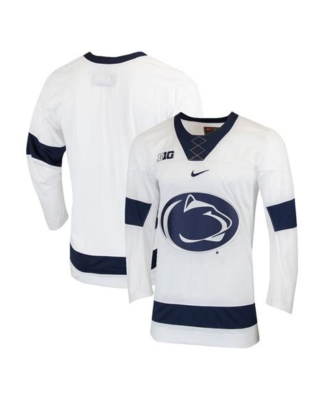 Men's Nike White Penn State Nittany Lions White Hockey Jersey