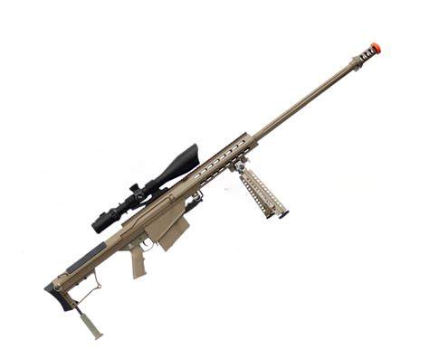 Rifle Sniper Barrett Airsoft M107 SW-13 - Tan - Airsofts Brasil