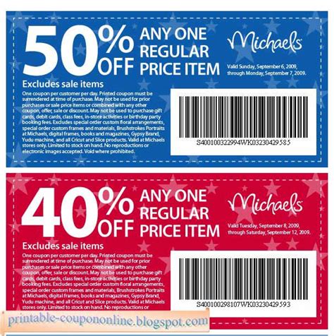 Printable Coupons 2021: Michaels Coupons