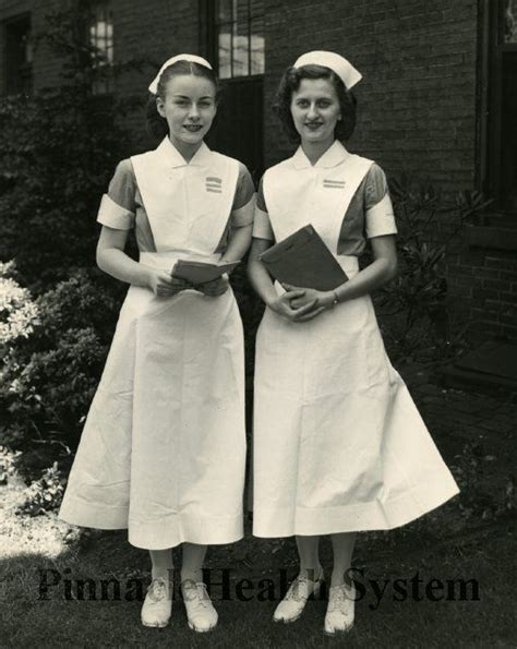 1948 photograph of Claire Maskell and Marie Lukina in nursing uniforms ...