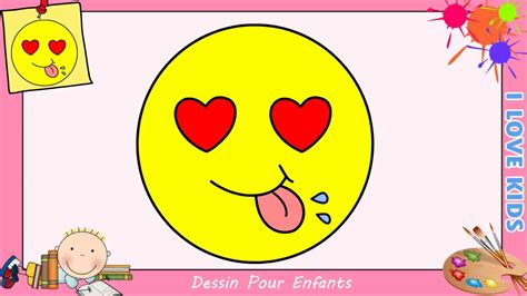 Comment dessiner un emoji KAWAII & FACILE pour ENFANTS - Dessin KAWAII 3 - YouTube