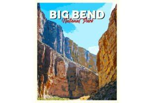 Big Bend National Park Vintage Poster Graphic by Poster Boutique · Creative Fabrica