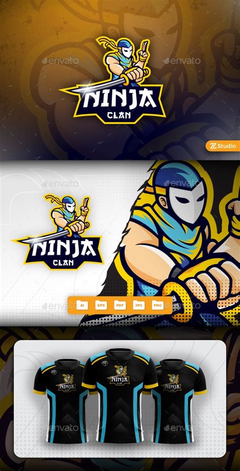 Ninja Mascot Logo Design, Graphics | GraphicRiver