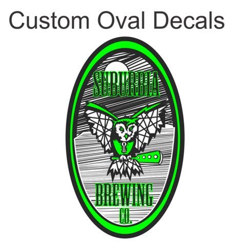 Custom Oval Sticker | R&S Screen Printing