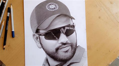 Rohit Sharma Pencil Sketch: Capturing the Spirit of Indian Cricket