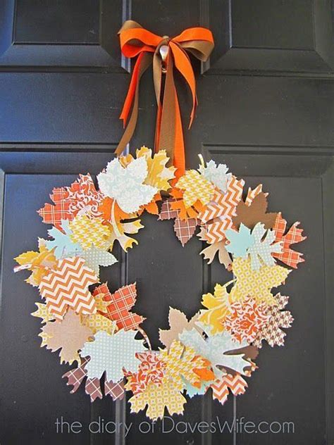 137+ Ultimate ways to use scrapbooking paper | Fall paper crafts, Diy fall wreath, Fall crafts