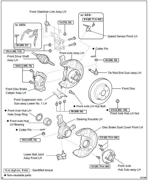 Toyota Corolla (E120): Components