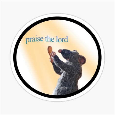 "praise the lord meme" Sticker for Sale by CreativeDump | Redbubble