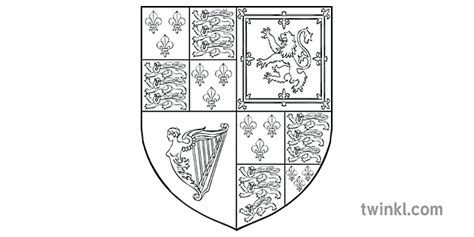 stuart coat of arms history scotland england britian secondary bw rgb