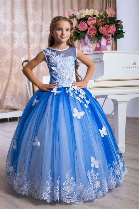 Pin by VERONICA GUEVARA on Детские платья | Girls pageant dresses, Wedding dresses for girls ...