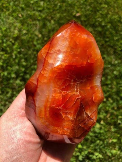 Carnelian stone - spiral tower- polished Carnelian - carnelian crystal ...