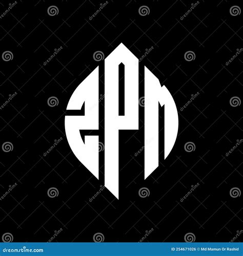 ZPM Circle Letter Logo Design with Circle and Ellipse Shape. ZPM ...