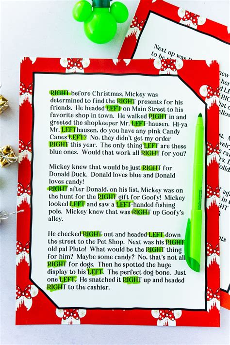 Free Christmas Left Right Gift Exchange Poems | Left right christmas ...