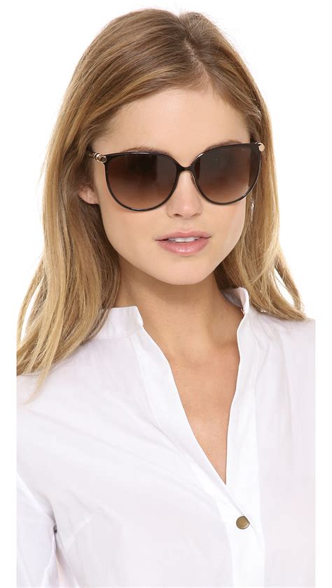 Jimmy Choo Juliet Sunglasses - Shiny Black/Brown Gradient - Lyst