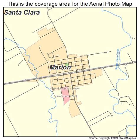 Aerial Photography Map of Marion, TX Texas