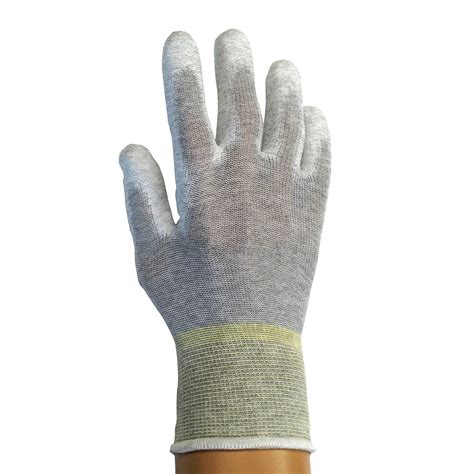 Static Care ESD Anti-Static Assembly Inspection Handling Gloves, Dissipative Nylon, Palm Coated ...