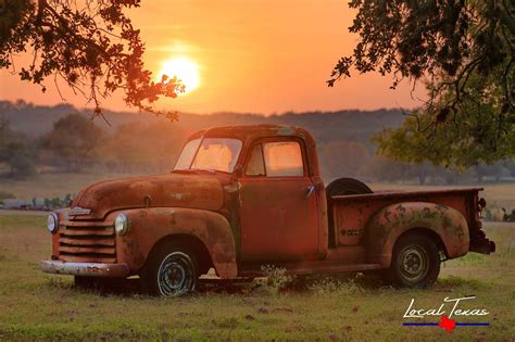 Vintage Chevy Farm Truck - Rusted Old Truck Country Scene - Rustic ...