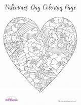 Coloring Pages For Adults Valentines Day sketch template