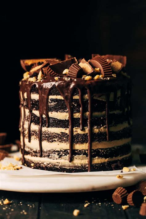 Six Layer Peanut Butter Chocolate Cake - Butternut Bakery