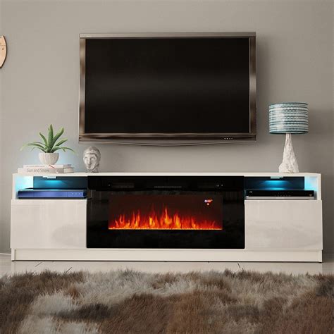 72 Inch Tv Stand With Fireplace - Councilnet