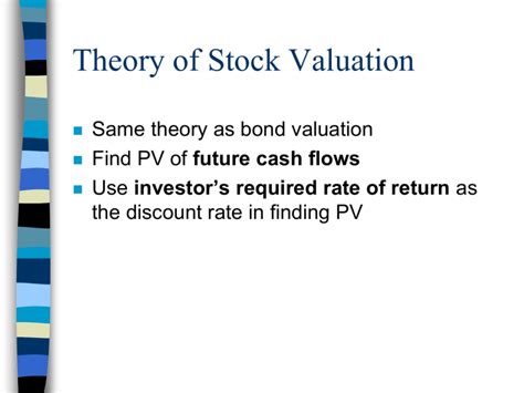 Common Stock Valuation