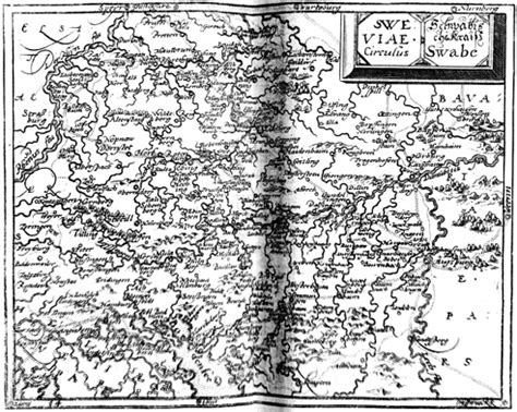 Map of Swabia | Pitts Digital Image Archive | Emory University