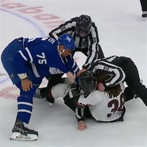 Ryan Reaves' humiliating gesture after knocking down Coyotes' Liam O ...