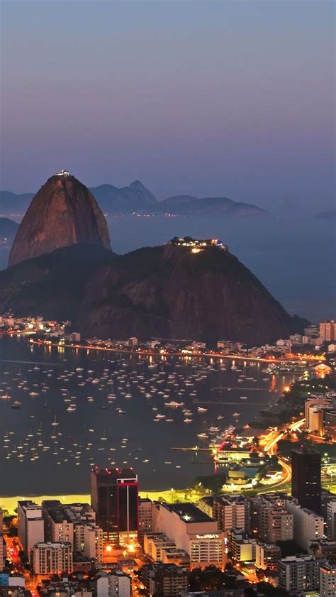 Harbor Of Rio De Janeiro By Night | Incredible places, Places to travel ...