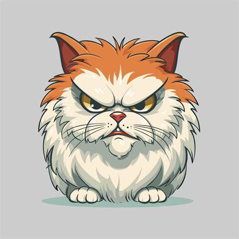 Angry Cat Face Vector Art, Icons, and Graphics for Free Download