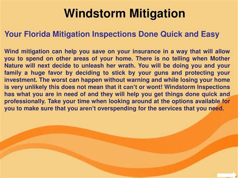 PPT - Windstorm Mitigation PowerPoint Presentation, free download - ID ...