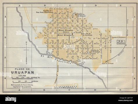 Map of uruapan hi-res stock photography and images - Alamy