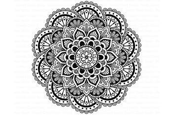 Mandala SVG DXF, Mandala Zentangle, Mandala SVG files. by Doodle Cloud ...